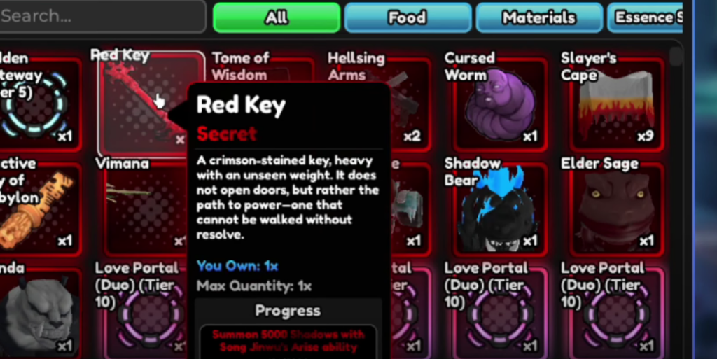 red key quest