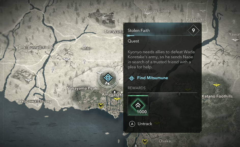 stolen faith quest 