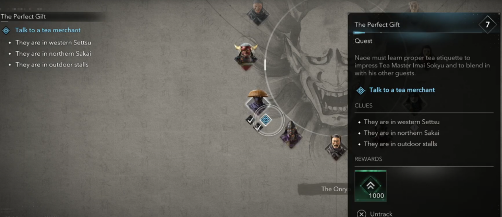 the perfect gift quest ac shadows 