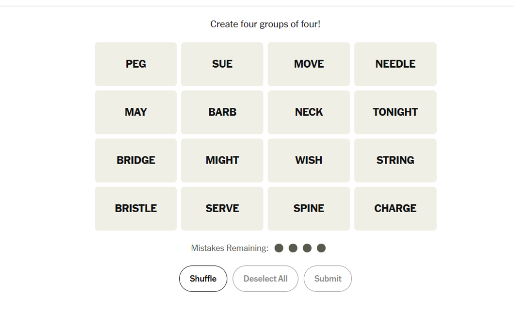 bristle meaning nyt connections