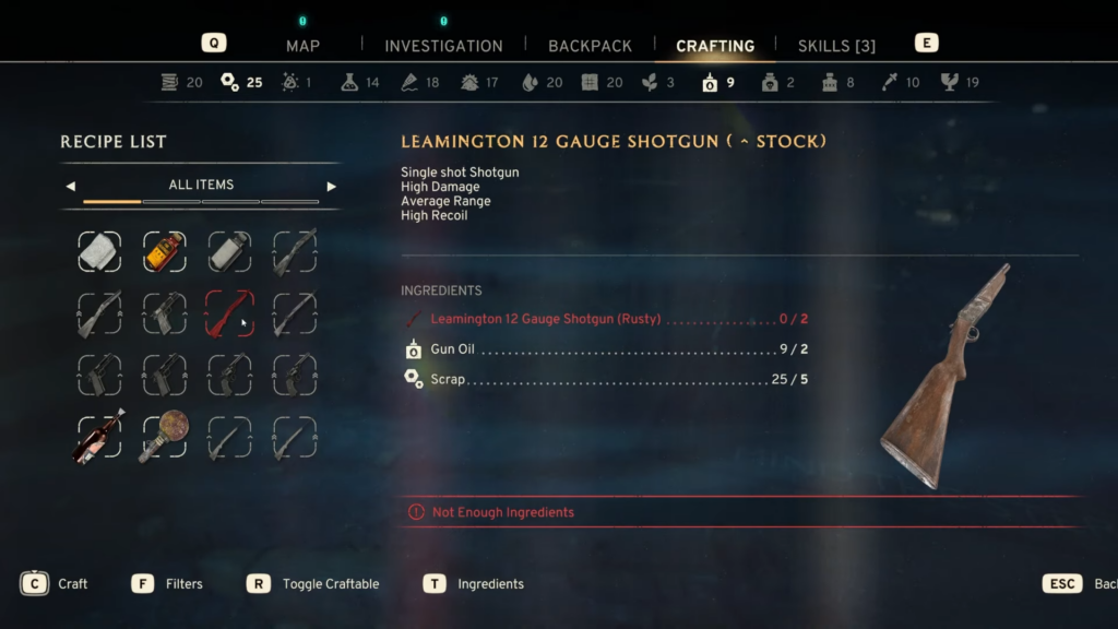 upgrade weapons atomfall