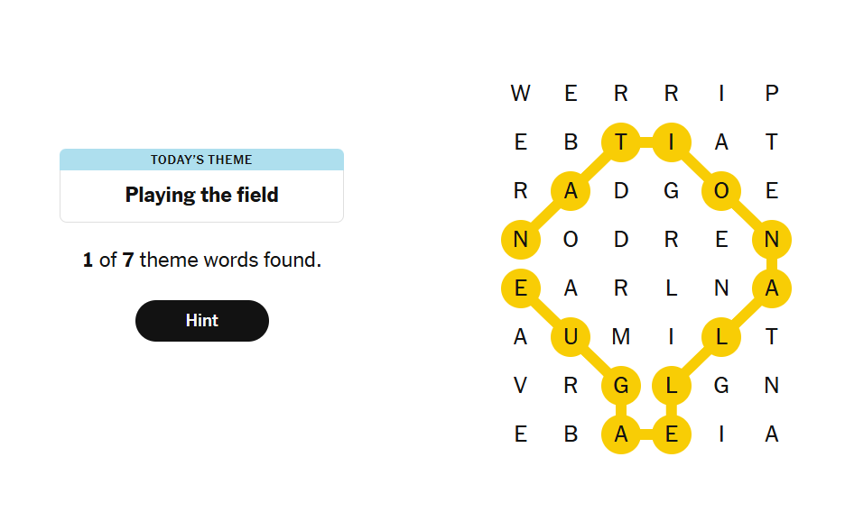 hints nyt strands
