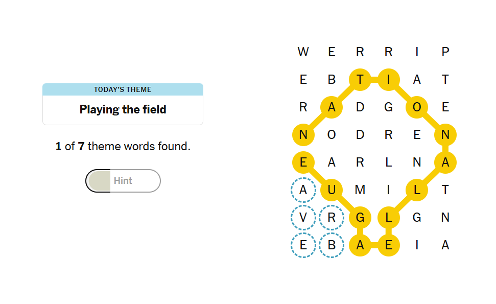 hints nyt strands