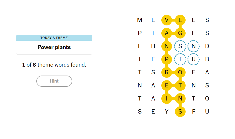 hints nyt strands