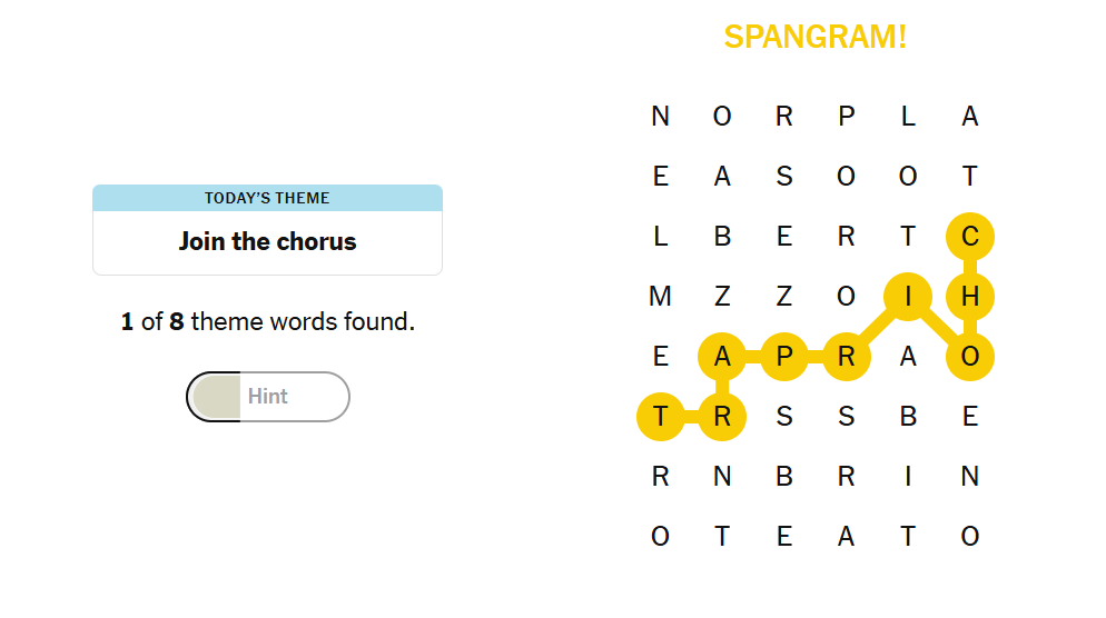 spanagram nyt strands