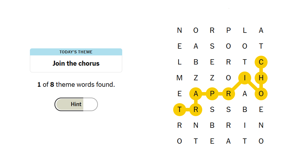 hints nyt strands