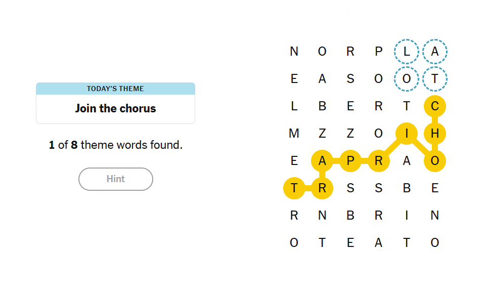 hints nyt strands