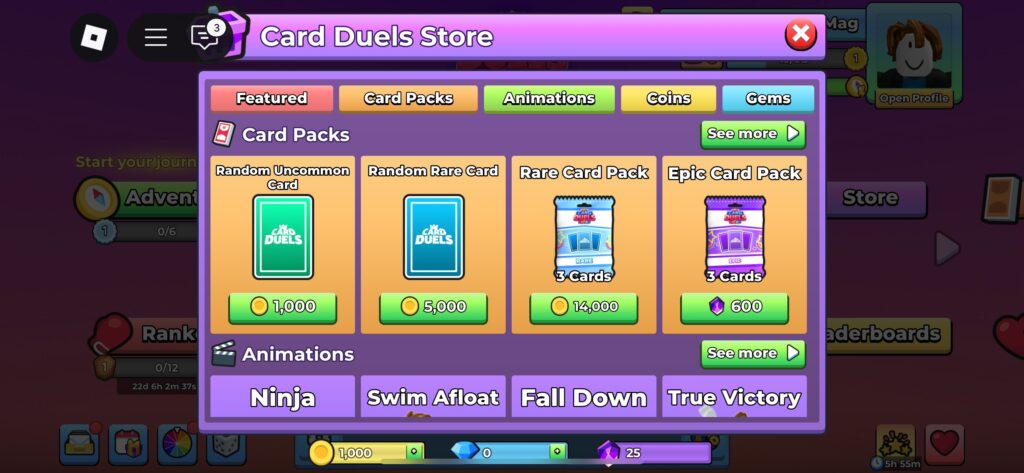 card packs