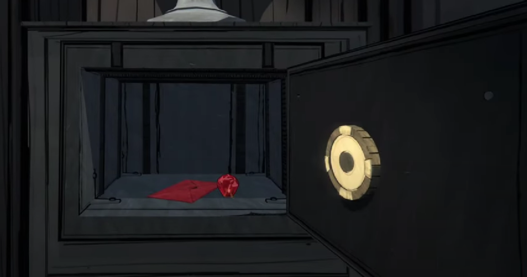 office red letter in blue prince 