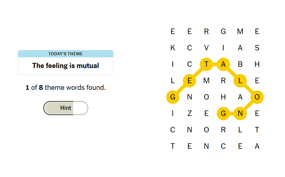 hints nyt strands