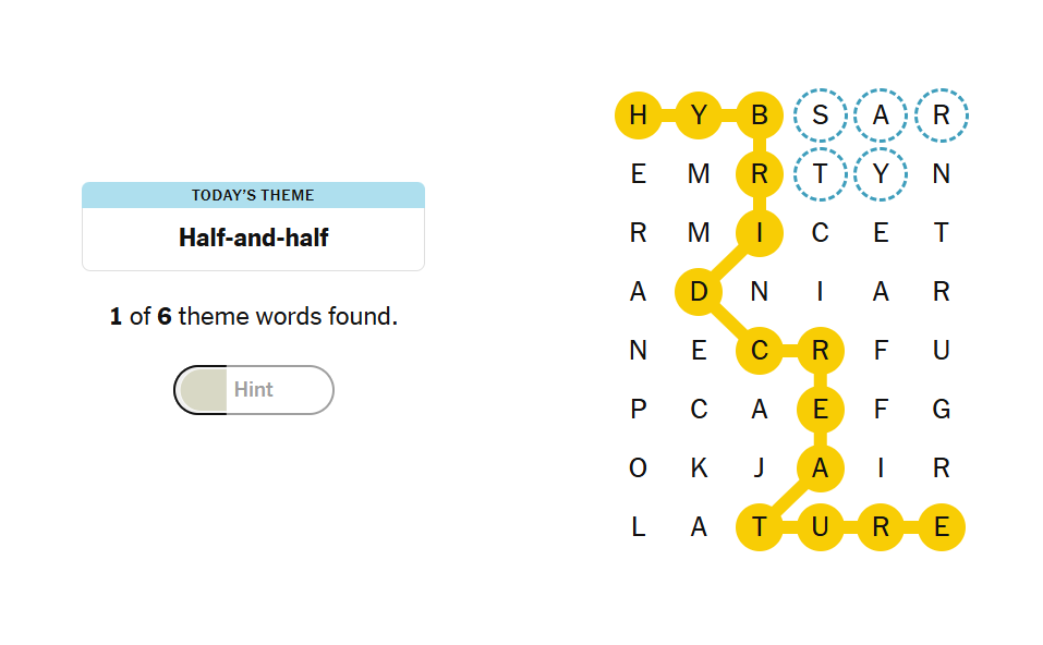hints nyt strands
