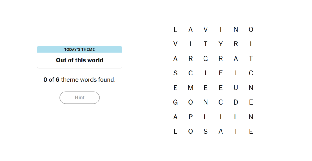 out of this words nyt strands