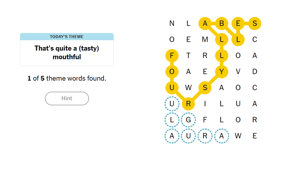 hints nyt strands
