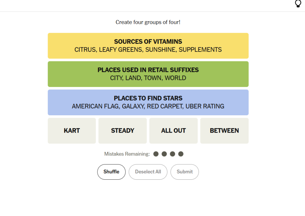 uber rating meaning nyt connections