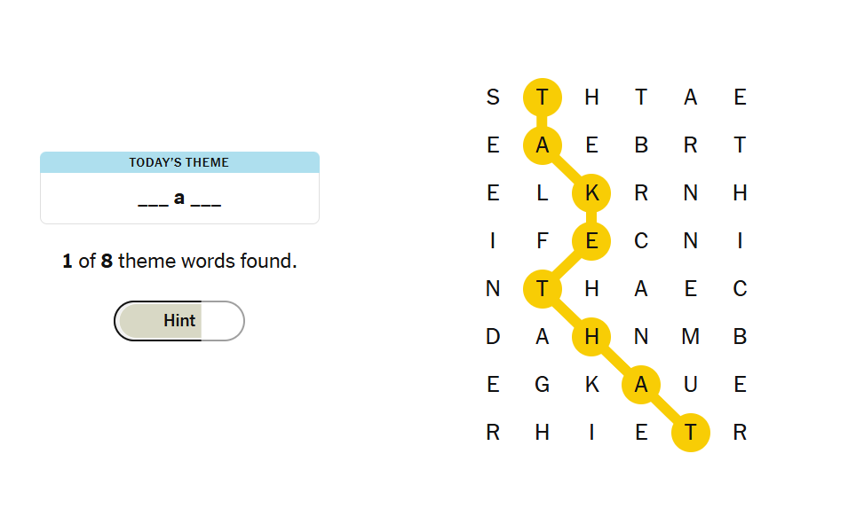 hints nyt strands
