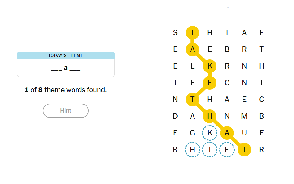 hints nyt strands