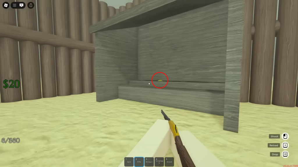 Golden Egg in Fort Constitution of Dead Rails.