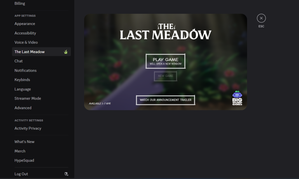the last meadow on discord