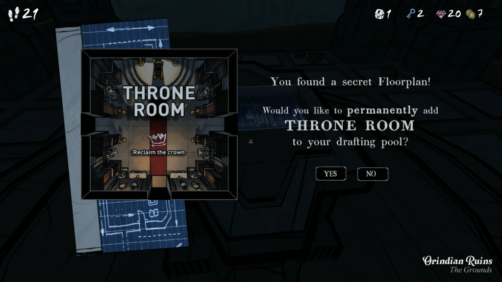 Throne Room floorplan. 