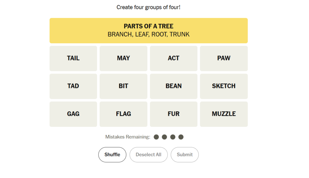 yellow group in nyt 