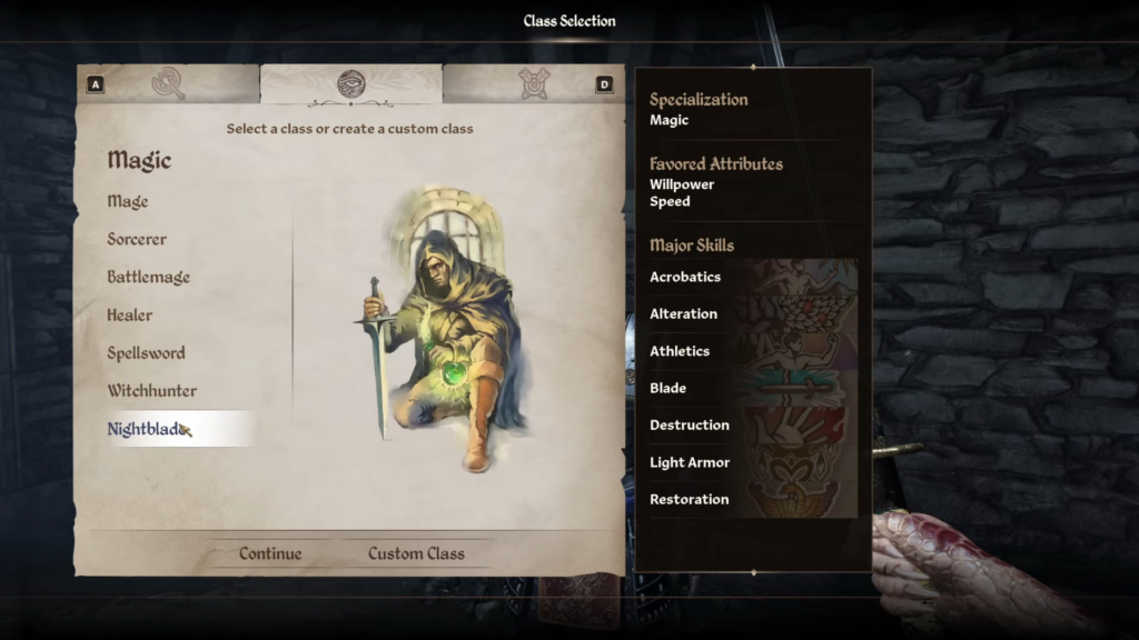 Nightblade and Assassin are the best class for Dark Elf race in Oblivion Remastered.