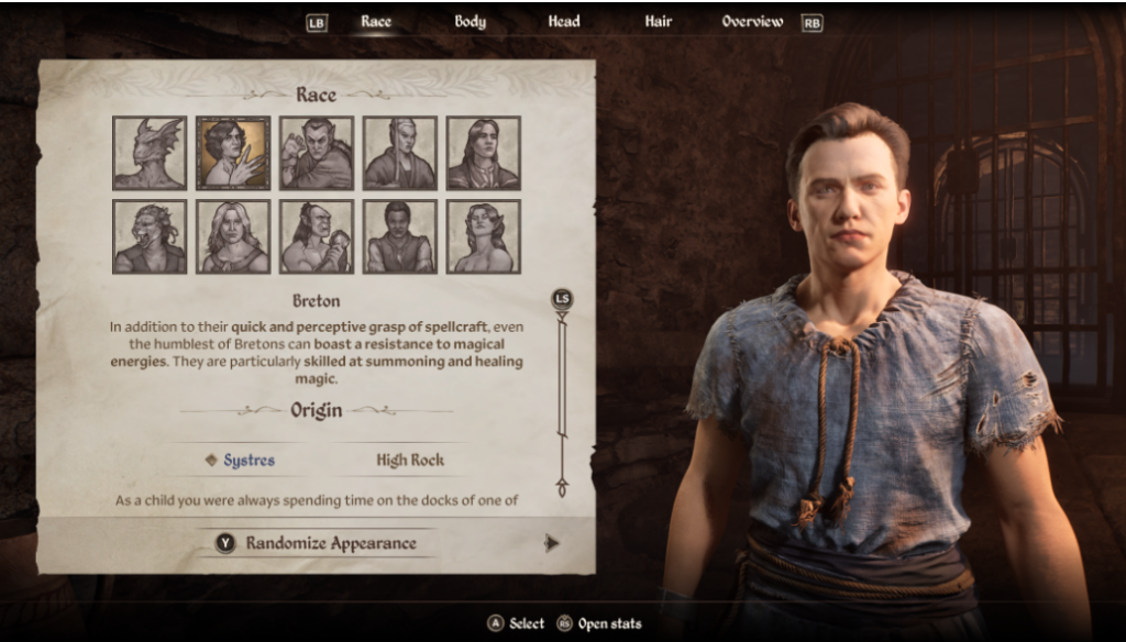 Oblivion Remastered Breton