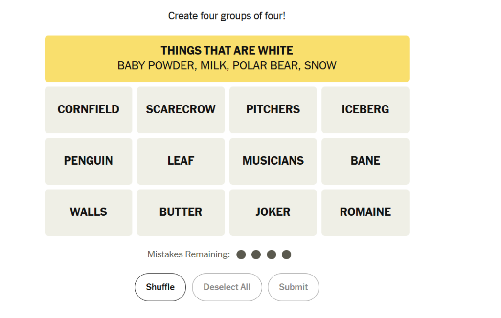 yellow group in nyt