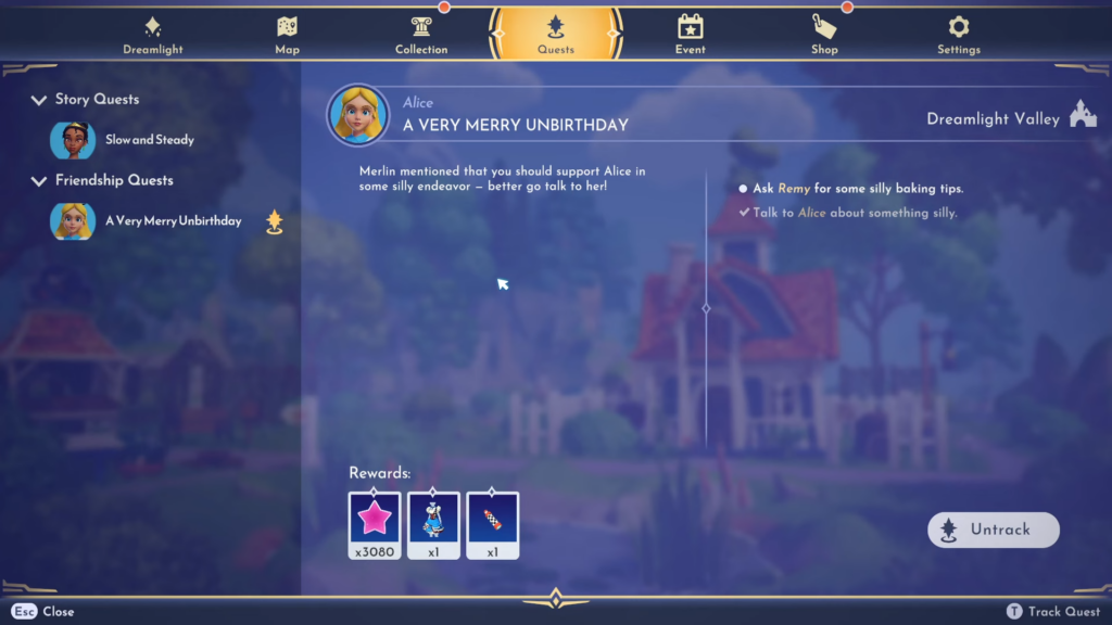 A Very Merry Unbirthday dreamlight valley