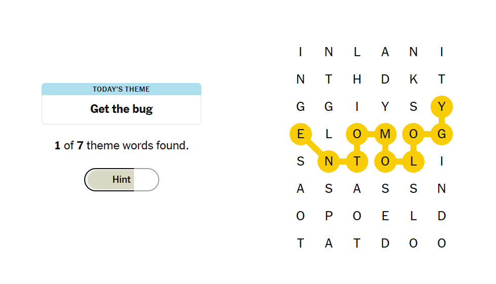 hints nyt strands