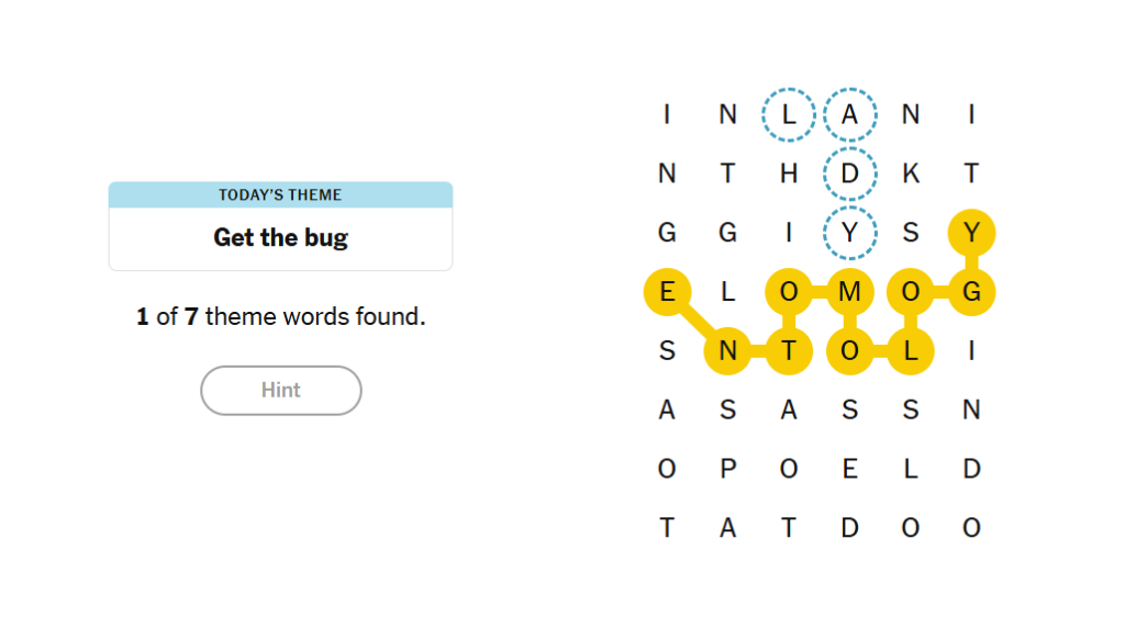 hints nyt strands