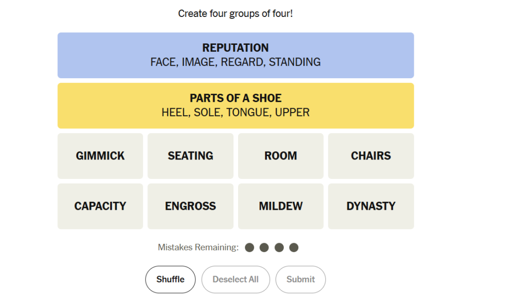 yellow group in nyt 