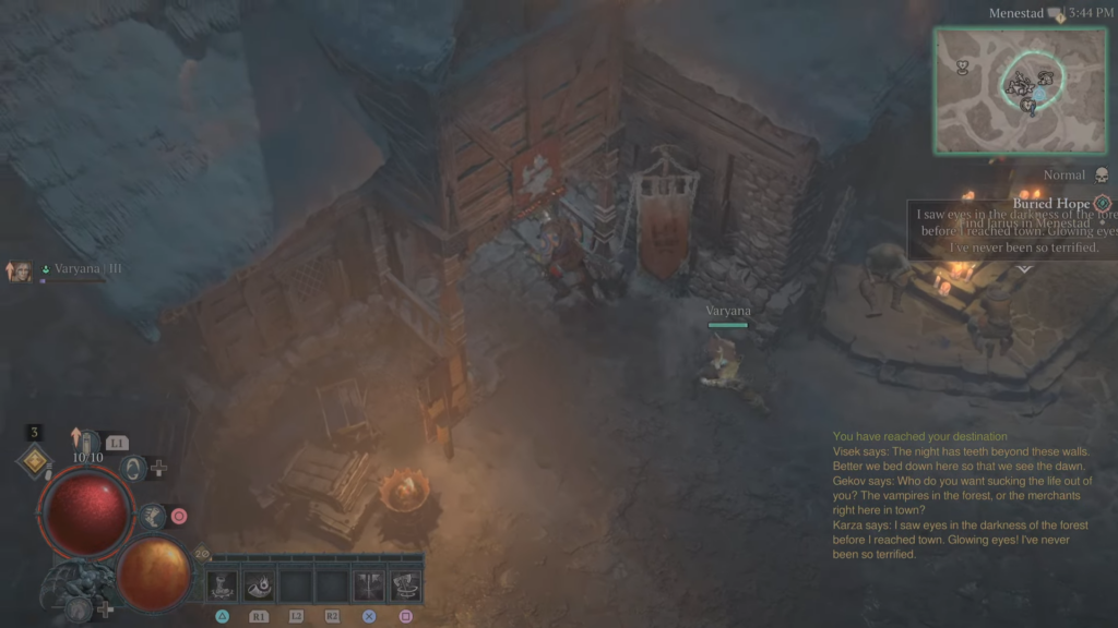 Head inside the workshop to find Jarius in Diablo 4.