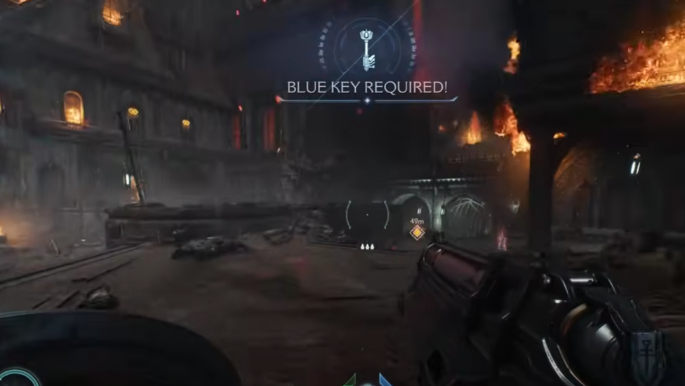 blue key required