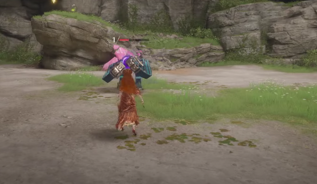 look out at the health bar