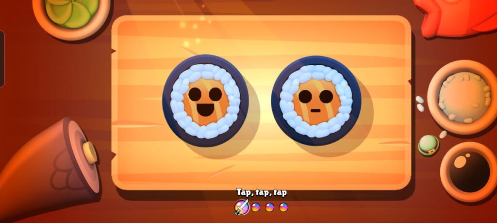 Sushi Roll has a chance to split and give you more rewards in Brawl Stars Battle for Katana Kingdom.