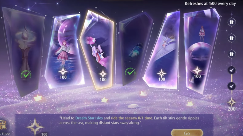 infinity nikki daily task 