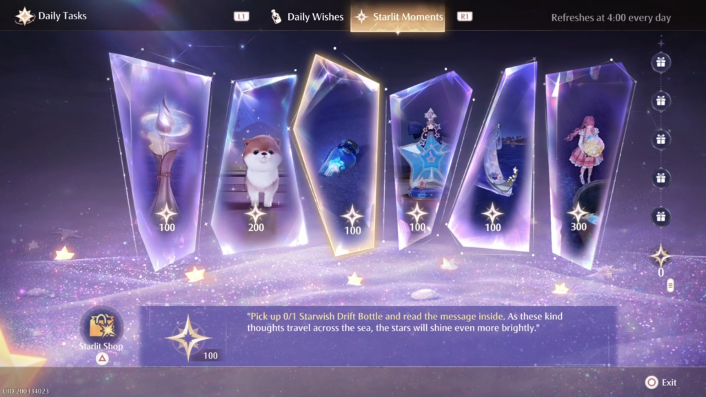 Complete daily tasks like the Chase Shooting Stars tasks  to get Ethereal Stars in Infinity Nikki