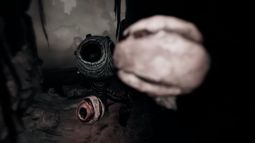 Get your eyes from a strange creature nearby.