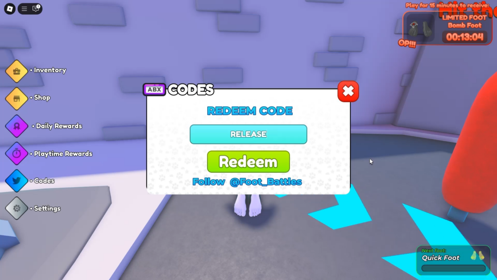 redeem code