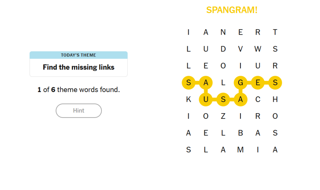 spangram nyt