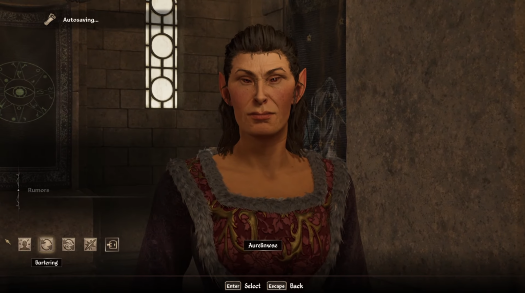 Select the Bartering option to buy Magetallow Candles Box in Oblivion Remastered.
