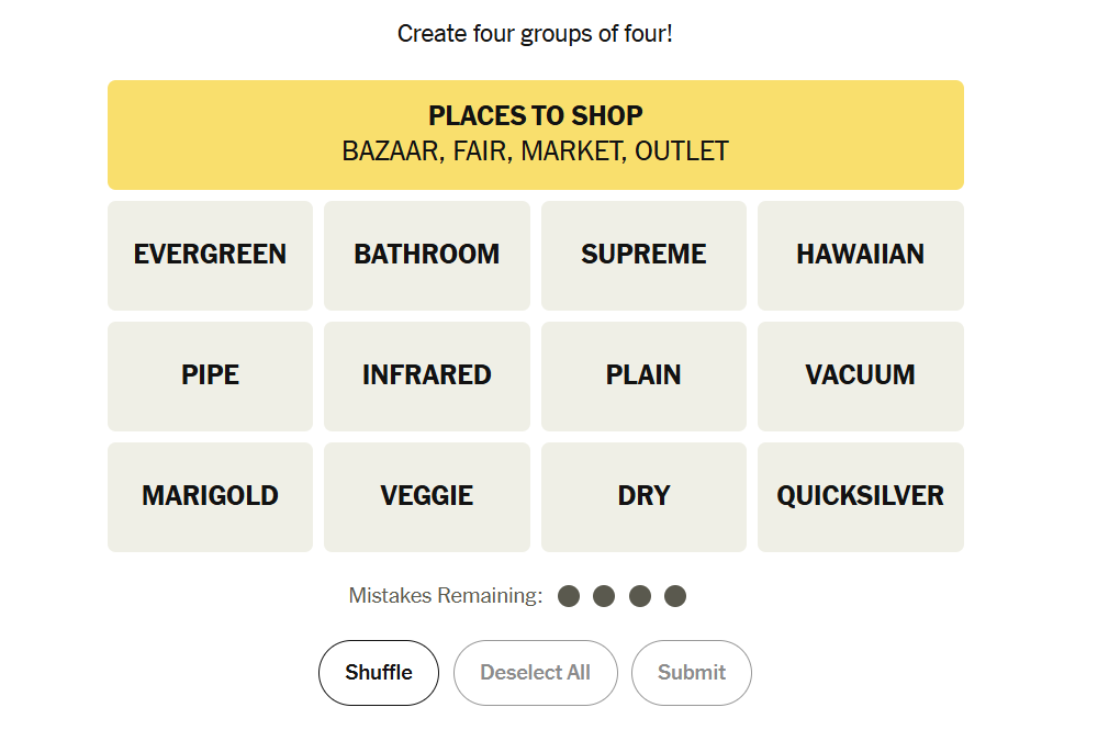 yellow group in nyt 