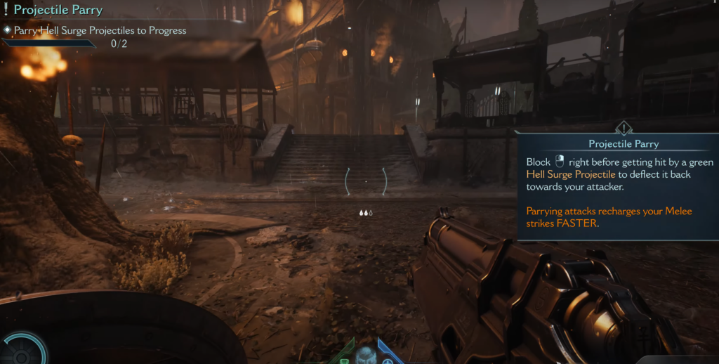 projectile parry in doom the dark ages