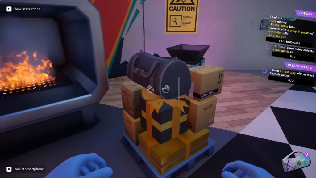 Cash Cleaner Simulator Cleansing Fire task