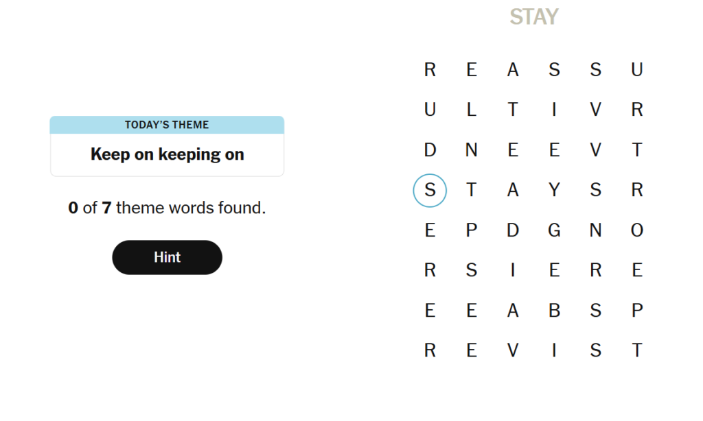 nyt strands hints