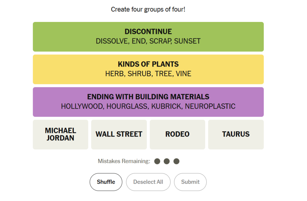 purple group in nyt