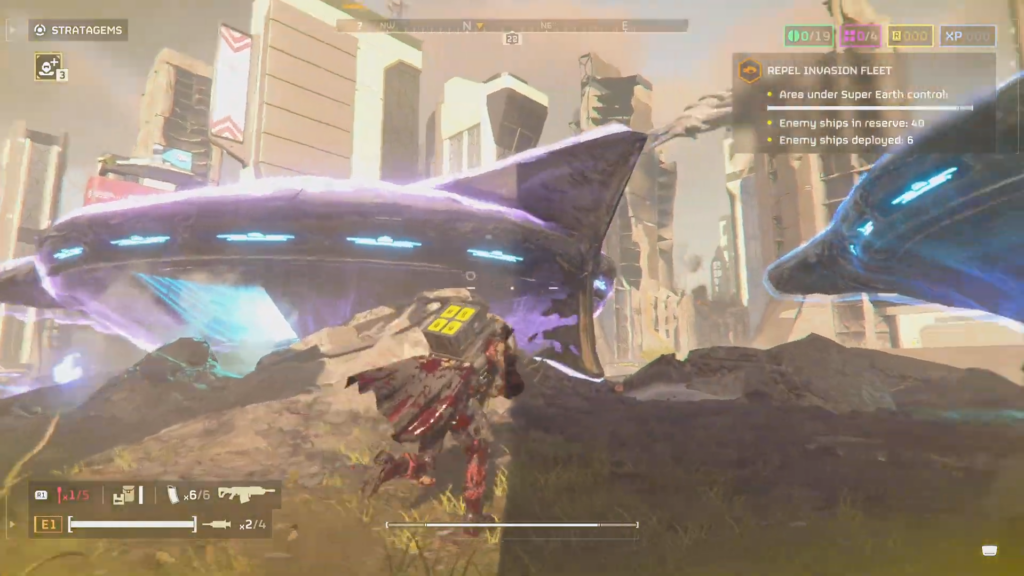 helldivers 2 Warp Ship Shield