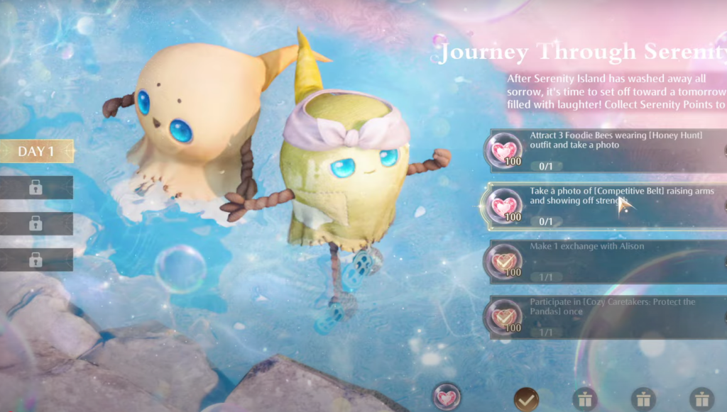 mini task in infinity nikki 
