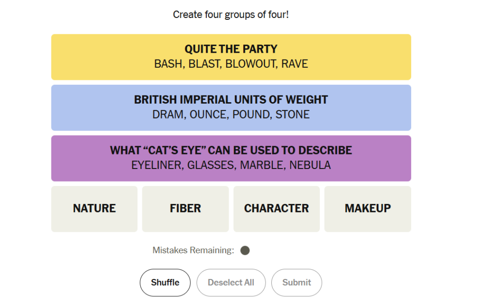 purple group in nyt 