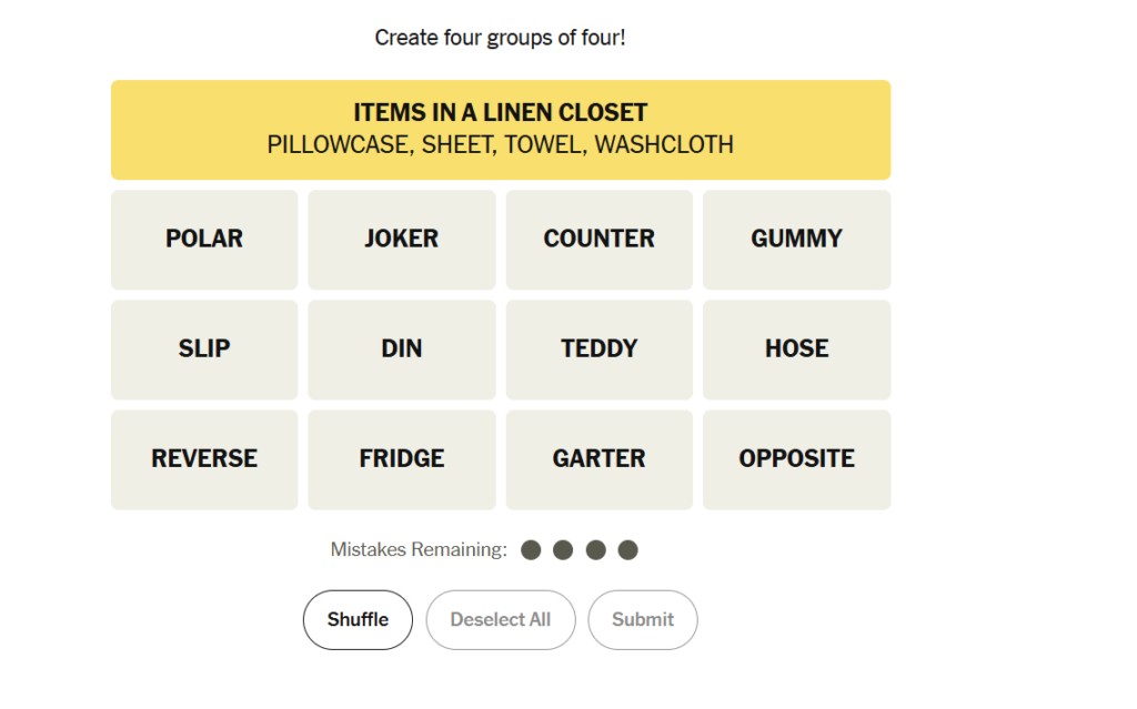 yellow group in nyt 